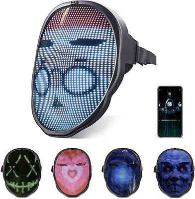 Ứng dụng điện thoại thông minh Bluetooth Smart LED Face Mask Shining Facial Cosplay Light Up