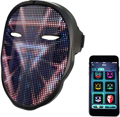 Mặt nạ đèn Led Bluetooth có thể chỉnh sửa Sáng lên cho Giáng sinh Halloween