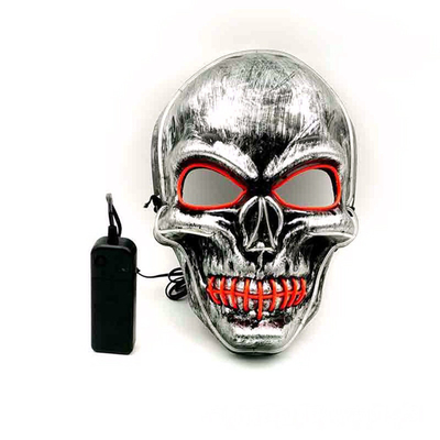 Hộp sọ Scary Light Up Halloween LED Mặt nạ có thể điều chỉnh cho người lớn