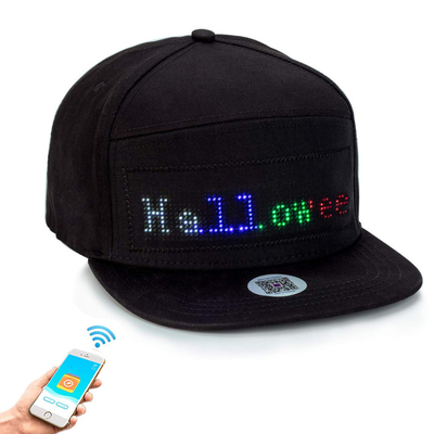 Mũ thông báo Bluetooth LED Mũ màn hình hoạt hình cho lễ hội tiệc tùng