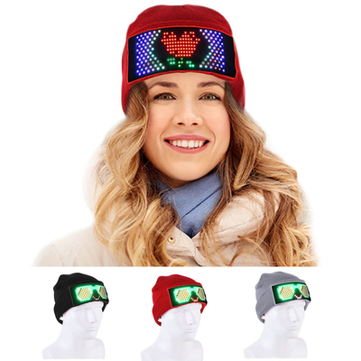 Hiển thị Mũ Beanie Bluetooth APP DIY LED Smart Cap Unisex Có thể chỉnh sửa