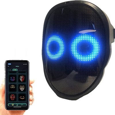 Mặt nạ LED thông minh có thể lập trình Bluetooth Shining cho Halloween Party Cosplay