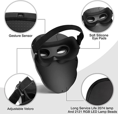 Mặt nạ đèn Led Bluetooth có thể chỉnh sửa Sáng lên cho Giáng sinh Halloween