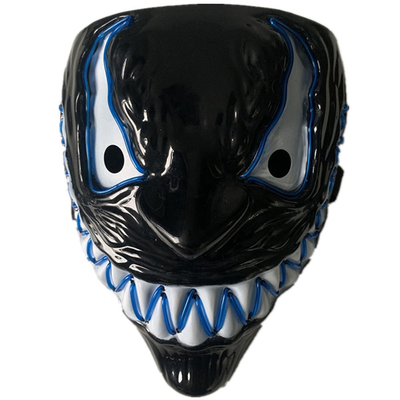 Mặt nạ phát sáng đáng sợ của Venom Halloween với 3 chế độ chiếu sáng Neon EL Wire