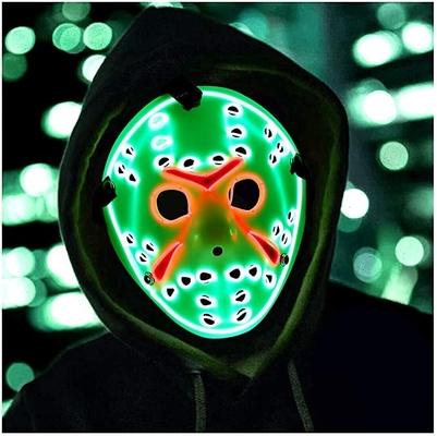 Jason Kinh dị Halloween LED Cosplay Mặt nạ cho Lễ hội hóa trang