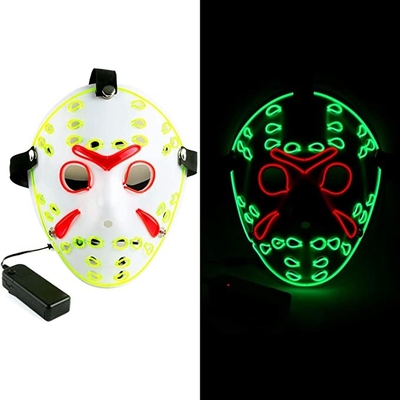 Jason Kinh dị Halloween LED Cosplay Mặt nạ cho Lễ hội hóa trang