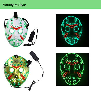Jason Kinh dị Halloween LED Cosplay Mặt nạ cho Lễ hội hóa trang