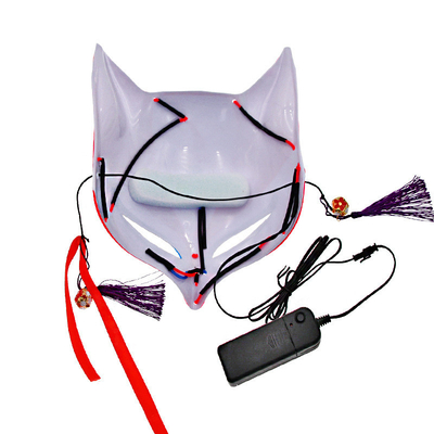 Halloween LED Light Up Fox Mặt nạ cho người lớn Trẻ em Nhật Bản Anime