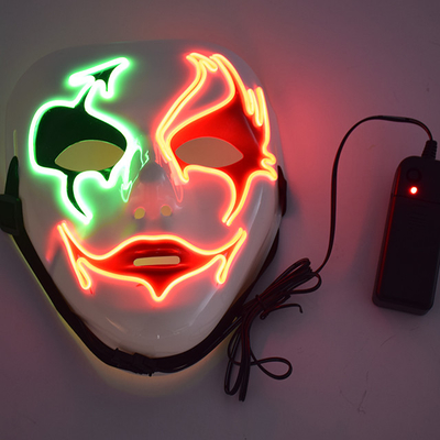 Mặt nạ đèn LED Halloween kinh dị với bọt bên trong Thoải mái khi đeo