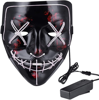 Masquerade Light Up Halloween Purge Mask phát sáng với 10 màu khác nhau