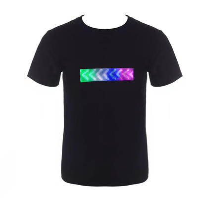 Đèn LED có thể lập trình T shirt Điều khiển ứng dụng trên điện thoại thông minh Mẫu thông báo