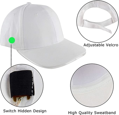 Đèn siêu sáng LED Mũ bóng chày Unisex Một kích thước phù hợp với tất cả