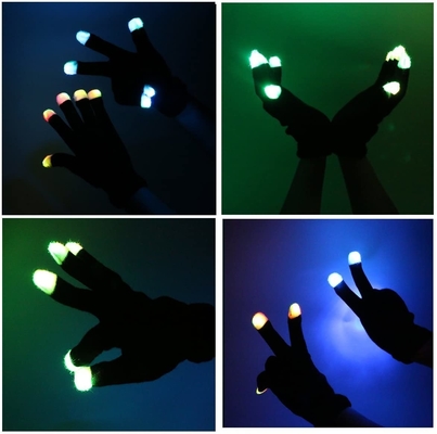 3 màu Găng tay ánh sáng LED Phát sáng đầu ngón tay nhấp nháy cho bữa tiệc Rave