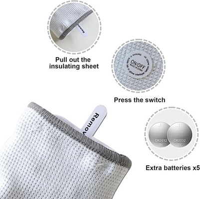 Găng tay ánh sáng LED trắng cho trẻ em Người lớn 5 màu 6 chế độ ánh sáng