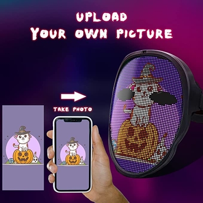 Ứng dụng có thể lập trình Halloween Mặt nạ Led cho Lễ hội hóa trang Cosplay