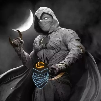 Moon Knight Halloween Light Up Led Mask Chất liệu PVC phát sáng trong bóng tối