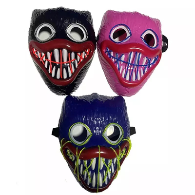 Bobby Light Up Halloween LED Face Mask Chất liệu PVC cho bữa tiệc cosplay