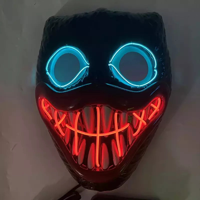 Bobby Light Up Halloween LED Face Mask Chất liệu PVC cho bữa tiệc cosplay