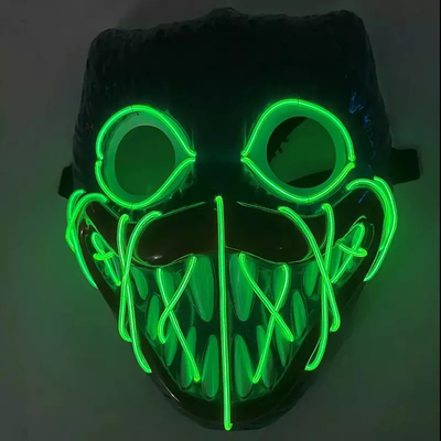 Bobby Light Up Halloween LED Face Mask Chất liệu PVC cho bữa tiệc cosplay