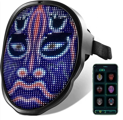 Mặt nạ đèn LED Bluetooth có thể lập trình cho trang phục Cosplay Party Masquerade