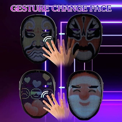 Mặt nạ đèn LED Bluetooth có thể lập trình cho trang phục Cosplay Party Masquerade