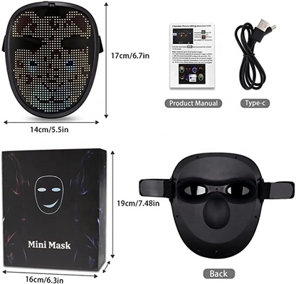 Tiktok Explosive LED Full Mặt nạ thay đổi khuôn mặt cho trẻ em USB có thể sạc lại