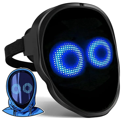 Khuôn mặt tùy chỉnh Mặt nạ LED Bluetooth Điều khiển ứng dụng DIY cho bữa tiệc hóa trang Halloween