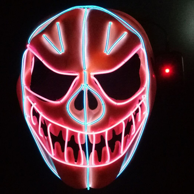 Halloween Pumpkin Mặt nạ dây EL linh hoạt Mặt nạ phát sáng LED Neon Holiday Lighting