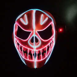 Halloween Pumpkin Mặt nạ dây EL linh hoạt Mặt nạ phát sáng LED Neon Holiday Lighting