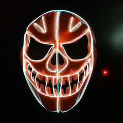 Halloween Pumpkin Mặt nạ dây EL linh hoạt Mặt nạ phát sáng LED Neon Holiday Lighting