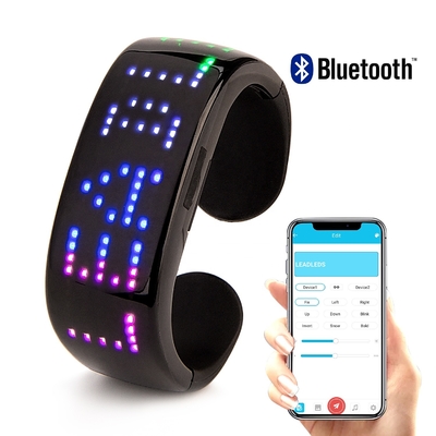 Điều khiển từ xa Bluetooth Vòng đeo tay LED ứng dụng Mẫu văn bản lập trình